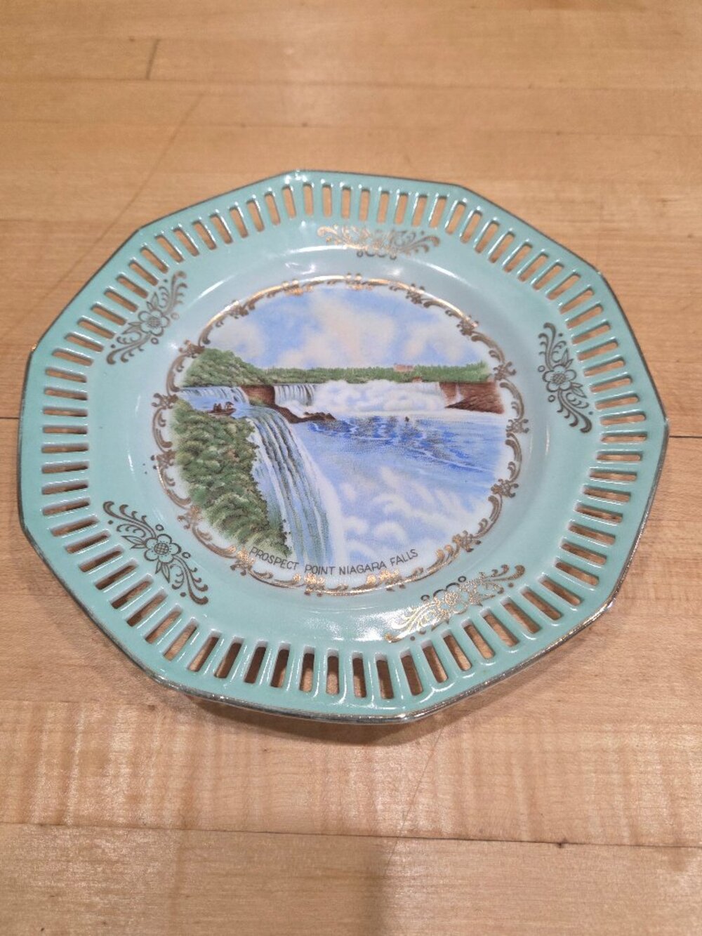 Vintage Schumann Arzberg Niagara Falls Reticulated Plate